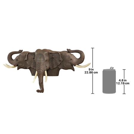 Design Toscano Raised Expectations Elephant Wall Sculpture KY5054